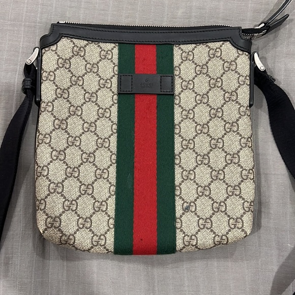 Gucci GG Supreme Small Zip-Top Crossbody Bag - Picture 3 of 5